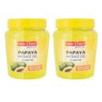 Panchvati Herbals Papaya Massage Gel Natural and gentle exfoliator Brightens the skin Helps the skin repair itself Pack of 2 (Each 500 ml)