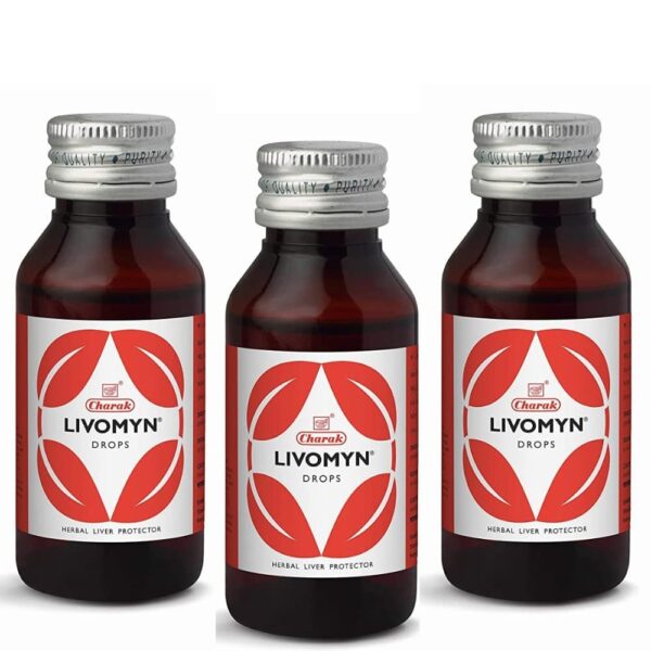 Charak Pharma Livomyn Drops For Liver support In children- 60 ml - (Pack of 3) - Fast Shipping to USA