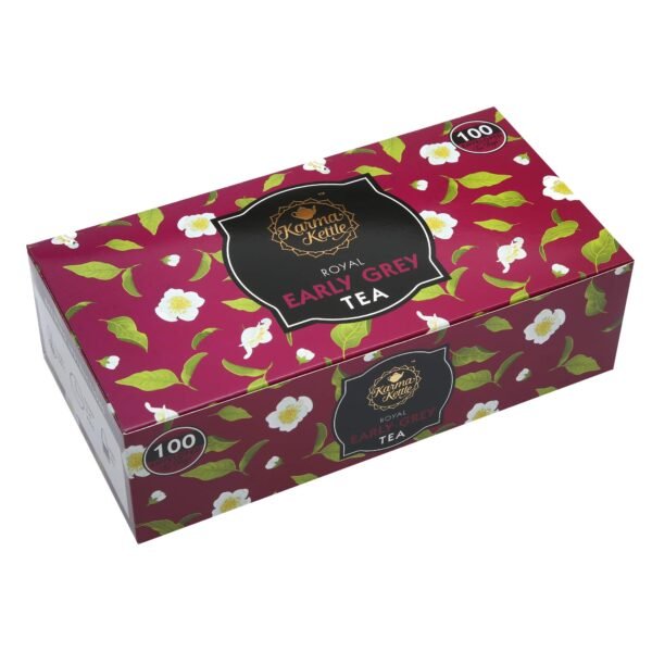 Karma Kettle- Earl Grey Tea| 200 gm | Black Tea |Infused with Bergamot Oil | Citrusy and Floral | Brewed Hot or Iced Tea | 100+ Cups - Fast Shipping to USA & Canada