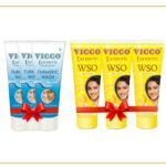 VICCO Turmeric No Pimples Pack Of 3 Turmeric Cream with Foam Base(70gm), Turmeric WSO Cream(60gm)
