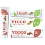 Vicco Combo Pack of 4-2 of Vicco Vajradanti Saunf Flavour (160g) and 2 of Vicco Vajradanti Dalchini Flavour (160g) - Fast Shipping to USA & Canada