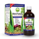 BASIC AYURVEDA Maha Triphala Ras (Juice) With Aloe Vera & Mint 500 Ml | Ayurvedic Supplements for Digestive Health | First Press Virgin Juice - Fast Shipping to USA