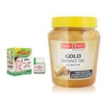 Panchvati Herbals Acne Cream 10 gm, & Gold Face Massage Gel 500 gm,Removes pimple,Heals & soothes dry skin,skin moisturizer,educes redness & inflammation