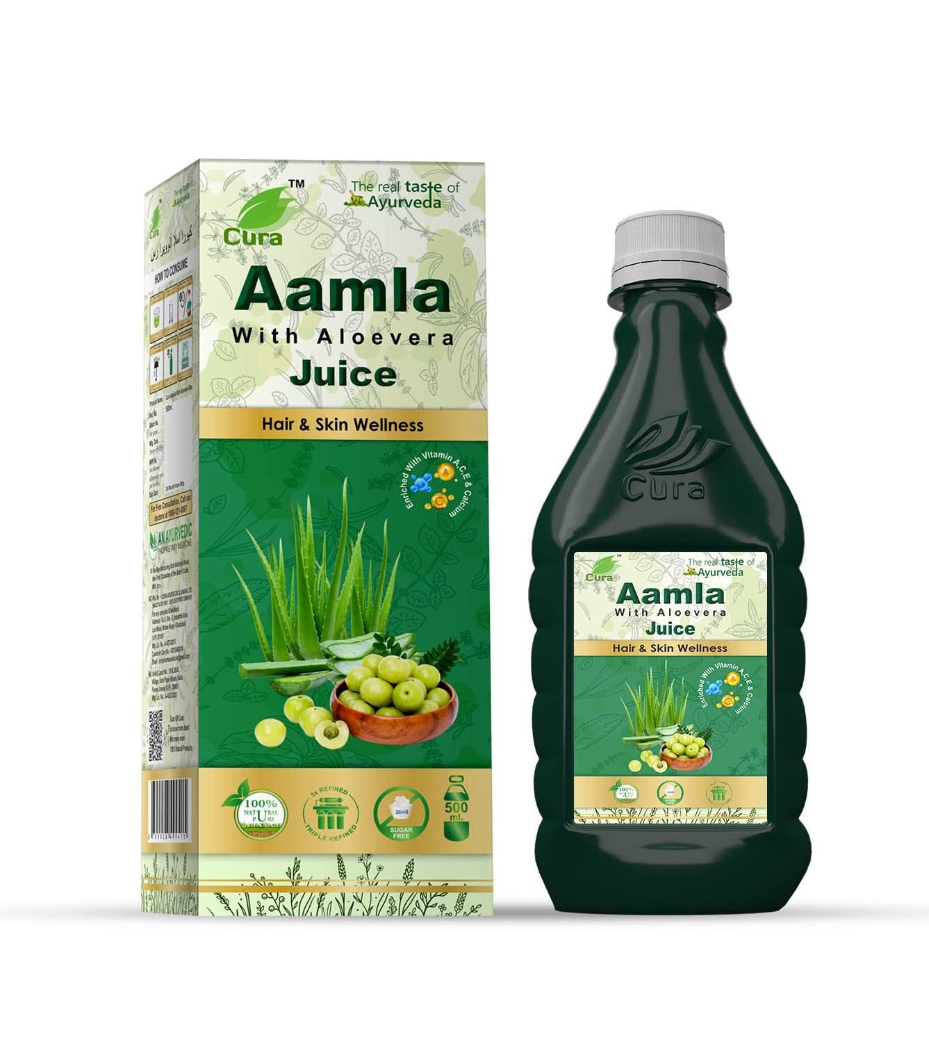 Version 1.0.0 Cura Aamla With Aloevera Ras (500 ml)? - Fast Shipping to USA - Image 1