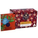 Karma Kettle Passionately Iced Tea with Assam Black Tea, Lavender Flower, Mango Marracuja Flavour Crystals, Passion Fruit Flavour and Crystals, Mosambi Peel - 20 Pyramid Teabags, 40 g - Fast Shipping to USA & Canada