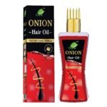 CURA Onion Oil For Hair Fall Control & Help Promote Healthy Hair, Processed From Bhima Shweta (White onion) 200ml - Fast Shipping to USA & Canada