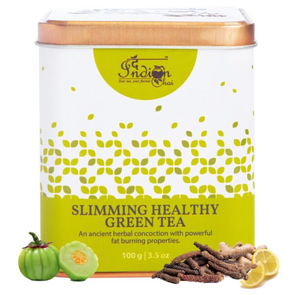 The Indian Chai - Slimming Healthy Green Tea||Boosts Metabolism, Digestion & Detox||Slim Tea For Weight Loss - Loose, 100 Gram - Fast Shipping to USA & Canada