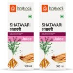 KRISHNA'S HERBAL & AYURVEDA Shatavari Juice 500 Ml (Pack Of 2) | Helps In Strength And Lactation In Women | Rejuvenative For Vata And Pitta - Fast Shipping to USA