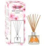 Panchvati Herbals Rose Reed Diffuser Essence Natural Fragrance & Smokeless Room Freshener Diffuser Set (100 ml) with 8 Fiber Stick - Fast Shipping to USA & Canada
