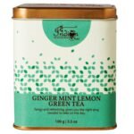 The Indian Chai - Ginger Mint Lemon Green Tea 100 grams with Lemongrass, Spearmint and Ginger for Immunity, Soothes Sore Throat, Helps with Digestion. - Fast Shipping to USA & Canada