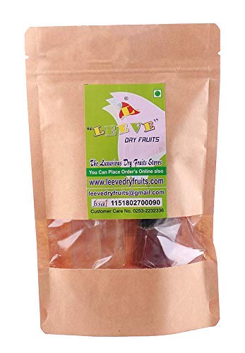 LEEVE DRY FRUITS Raw Mango Bar Papad & Dry Litchi Cubes Real Dried Combo Pack Slice Bar 200gm - Fast Shipping to USA & Canada