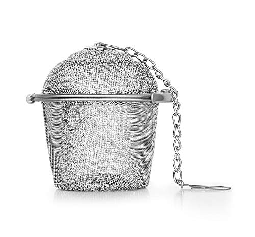 Octavius | Basket Shaped Tea Infuser | High Grade Stainless Steel | Ideal for Steeping Leaf Teas, Flowers & Herbs | Easy to Use | Durable & Convenient | Green Tea Infuser | Tea Strainer | Tea Filter - Fast Shipping to USA & Canada