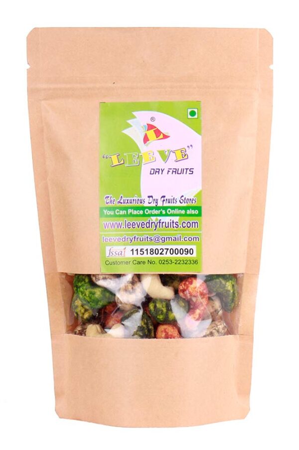 Leeve Dry Fruits Premium Whole Roasted Mixed flavour Cashew 400 gm Value Pack | Whole Masala Kaju | Nutritious & Delicious Healthy Snack - Fast Shipping to USA & Canada