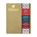 Octavius 3 Assorted Black Tea Flavors | Enveloped Tea Bags for Freshness | English Breakfast, Classic Darjeeling, Indian Masala | Perfect for Gifting Economy - 100 Teabags - Fast Shipping to USA & Canada