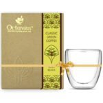 Octavius Classic Green Coffee Beans With Double Wall Cup Combo | 250 Gm - Fast Shipping to USA & Canada
