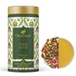 Octavius Tulsi Rose Chamomile Loose Leaf Green Tea | Suited for Weight Care | Great Taste and Aroma | Tulsi or Holy Basil | 75 GM - Fast Shipping to USA & Canada