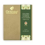 Octavius Golden Sunrise Tulsi Ginger Herbal Tea (Tisane) Loose Leaf Kadha - 100 Gms | Wellness Tea | Immunity boost and Detox Tea | Caffeine Free - Fast Shipping to USA & Canada