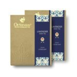 Octavius | Lavender Green Tea -100Gm (Pack of 2) |100 Cups |100% Natural |Loose Leaf | Antioxident-Rich | Improves Metabolism, Skin and Hair Health | Helps in Weight Loss & Digestion | 200Gm Box - Fast Shipping to USA & Canada