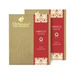 Octavius | Hibiscus Clove & Lemongrass Green Tea - 100 Gm ( Pack of 2) | 100 Cups | 100% Natural Ingredients | Loose Leaf | Promote Weight Loss | Improve Skin and Hair | Energizes Body & Mind | 200 Gm Box - Fast Shipping to USA & Canada