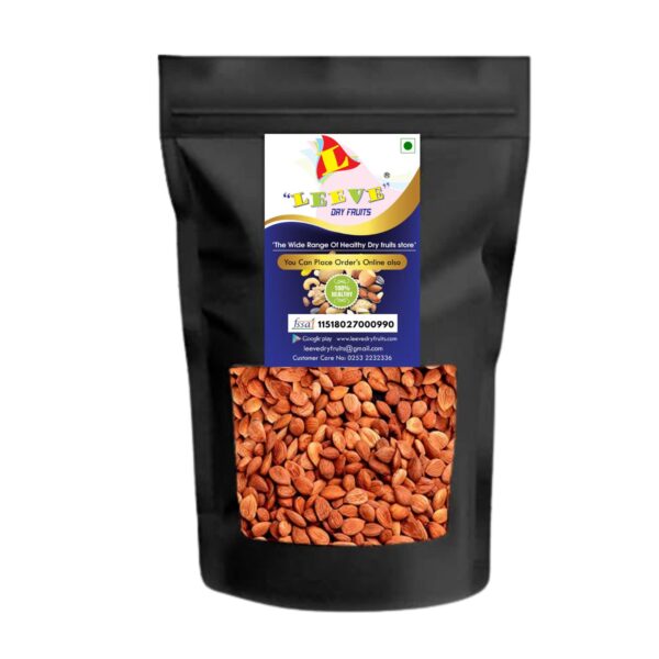 Leeve Dry fruits Brand | Premium Dried Apricot Seeds 400 gram Pack | Khasta Badam | Vegan-Friendly & Non-GMO Apricot Kernels | Healthy Snacking - Fast Shipping to USA & Canada