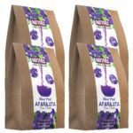 Nattfru Aparajita Tea (Blue Pea) For Healthy Mood & reduce anxiety, Immunity Boosting, Enhances Skin Health with Lemon And Sugar sached, Pack of 4, Each 45gm (15gm x 3 Tea Bags) - Fast Shipping to USA & Canada