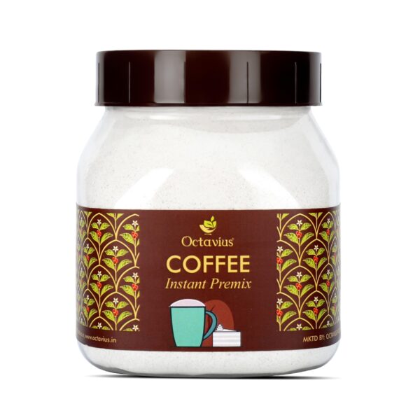 Octavius Instant Coffee Premix - 500 Gm Jar | 1 Min Coffee | 3 In 1 Coffee Sachets | Hot & Cold Coffee | Instant Cappuccino Coffee | Premix Readymade Mix Pouch - 500 Gm Jar - Fast Shipping to USA & Canada