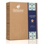 Octavius | Lavender Green Tea - 100Gm (50 Cups) | 100% Natural Ingredients | Loose Leaf | Antioxident-Rich | Improves Metabolism, Skin and Hair Health | Helps in Weight Loss & Digestion | 100 Gm Box - Fast Shipping to USA & Canada