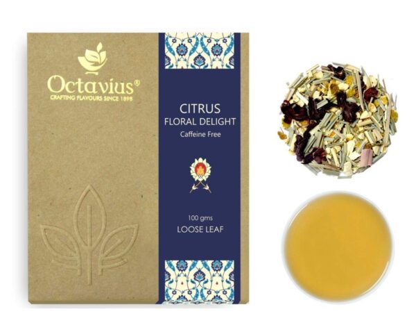 Octavius Citrus Floral Delight (Tisane) Loose Leaf Tea - 100 Gms - Fast Shipping to USA & Canada