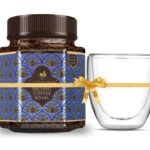 Octavius Brew Riser Combo | Instant Royal Coffee with Double wall Cup | 100% Arabica, Freeze Dried | Glass Jar - 100 Gm - Fast Shipping to USA & Canada