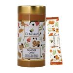 Octavius Ginger/Adrak Chai Premix Tea | On the Go Instant Premix Tea |Ready to use Milk Tea| Ready Tea | 1 Min Tea|Instant Tea| Adrak Wali Chai | Flavour Tea | Tin Pack -10 Sachets (15G X 10 Sachets) - Fast Shipping to USA & Canada