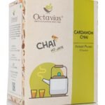 Octavius | Cardamom Premix Tea - 50 Pouches | Elaichi Chai | Readymade Tea Mix | Ready Tea | Premix Tea Powder | Instant Tea | Tea Premix | Economy Pack - (15 Gm X 50 Sachets) - Fast Shipping to USA & Canada