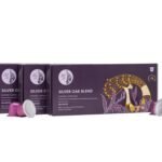 Blue Tokai Coffee Roasters Aluminium Capsules Silver Oak Cafe Blend - Medium Dark Roast With 100% Speciality Arabica| 10 Pods In Pack Each | Nespresso Compatible Coffee Pods | Pack Of 3 - Fast Shipping to USA & Canada