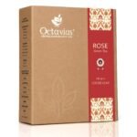 Octavius | Rose Green Tea - 100Gm (50 Cups) | 100% Natural Ingredients | Loose Leaf | Green Tea & Natural Rose Petals | Antioxident-Rich | Relieves Stress | Boost Digestion | Glowing Skin | 100Gm Box - Fast Shipping to USA & Canada