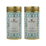 Octavius Mint Green Tea |Superior Loose Leaf Flavour Experience with Absolute Ease|Refreshing Blend |Reduces Stress|Improves Skin|Aids Weight Loss |Delicious & Aromatic|20 Pyramid Tea Bags (Pack of 2) - Fast Shipping to USA & Canada