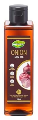 Girnar Onion Oil with Natural Onion Extracts | 180ml - Fast Shipping to USA & Canada - Image 3