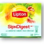 Lipton SipNDigest With Green Tea | Ginger, Tulsi, Rock Salt | 10 Spiced Green Tea Bags Unique - Fast Shipping to USA & Canada