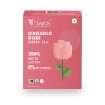Teabox Organic Rose Green Tea 100g & Teabox Organic Jasmine Green Tea 100g | Sourced From Madurai | For Calm Mind and Relaxation - Fast Shipping to USA & Canada - Image 3