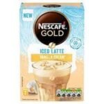 Nescafe Iced Latte Vanilla Cream Instant Coffee Beverage ? 7 x 15 g, 105 g - Fast Shipping to USA & Canada
