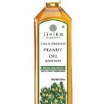 Jivika Cold Pressed Peanut Oil 1 Litre | Unrefined | Kolhu/Kacchi Ghani/Chekku | Natural | Chemical-Free | Cold Pressed Groundnut Oil for Cooking - Fast Shipping to USA & Canada