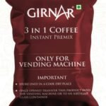 Girnar 3 in 1 Coffee Instant Premix | Only For Vending Machine | 1 Kg Pack - Fast Shipping to USA & Canada