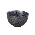Dancing Leaf Porcelain Matcha Bowl - Kuro Black | Perfect for Preparing / Whisking Matcha - Fast Shipping to USA & Canada