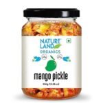 Natureland Organics Mango Pickle 350 Gm - Organic Healthy Pickles - Fast Shipping to USA & Canada