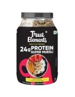 True Elements Protein Muesli 1kg - 24g Clean Protein | With 15% Millets, Almonds, Seeds & Black Currant | High Protein Breakfast Cereal | 100% Wholegrain Muesli - Fast Shipping to USA & Canada - Image 2