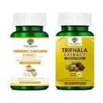 Heera Ayurvedic Research Foundation trifhala turmeric 60 Veg Capsule pack of 2 - Fast Shipping to USA