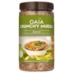 GAIA Crunchy Diet Muesli - Low-Calorie, Protein Rich, High-Fiber Muesli Cereal Serves As A Healthy And Nutritious Breakfast Option With Zero Added Sugar. 1Kg Jar Pack - No Added Flavor - Fast Shipping to USA & Canada - Image 2