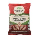 ORGANIC INDIA Rich Source of Dietary Fiber & Protein Organic Kabuli Chana (White Chickpea) - 500 Gm - Fast Shipping to USA & Canada