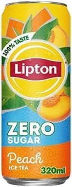 Lipton Peach Zero Sugar Iced Tea Refreshing And Flavorful Drink That Is Perfect For Those Who Are Looking To Reduce Their Sugar Intake (Pack Of 3) 320ml (Imported) - Fast Shipping to USA & Canada - Image 3