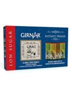 Girnar Instant Tea Premix Low Sugar Variety Pack(15 Sachets) - Fast Shipping to USA & Canada