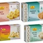 Haldiram's Nagpur Peda Combo Pack (Rajasthani Peda, Kesar Peda, Mathura Peda, Special Malai Peda) 250gm x 4 - Fast Shipping to USA & Canada
