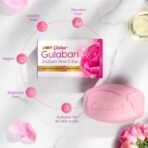 Dabur Gulabari Pure Rose Soap 150g (Pack of 4) | Moisturizing Bathing Soap for Radiant Rose Glowing Skin & Body | Pure Rose Extract, Glycerine & Niacinamide | Long Lasting Fragrance | For Men & Women - Fast Shipping to USA - Image 6